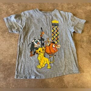 Disney - Gray Lion King Kids Short Sleeve  Tee, Size XS 4-5